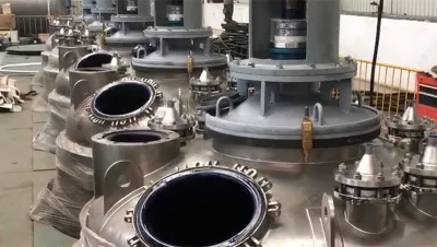منطقة التشغيل التجريبي للمفاعل الفولاذي المقاوم للصدأ المبطن بالزجاج